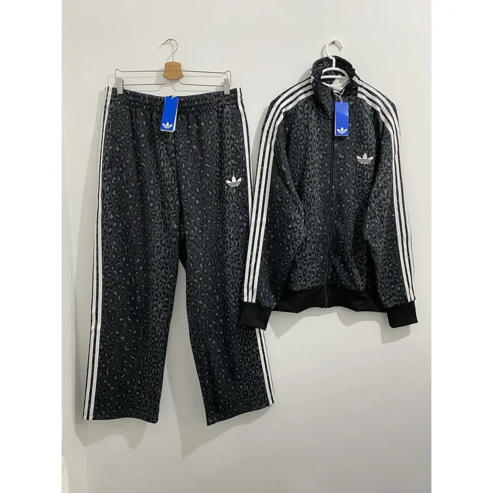 Adidas Originals Classics Firebird Loose Tracksuit Black Leopard Size XL